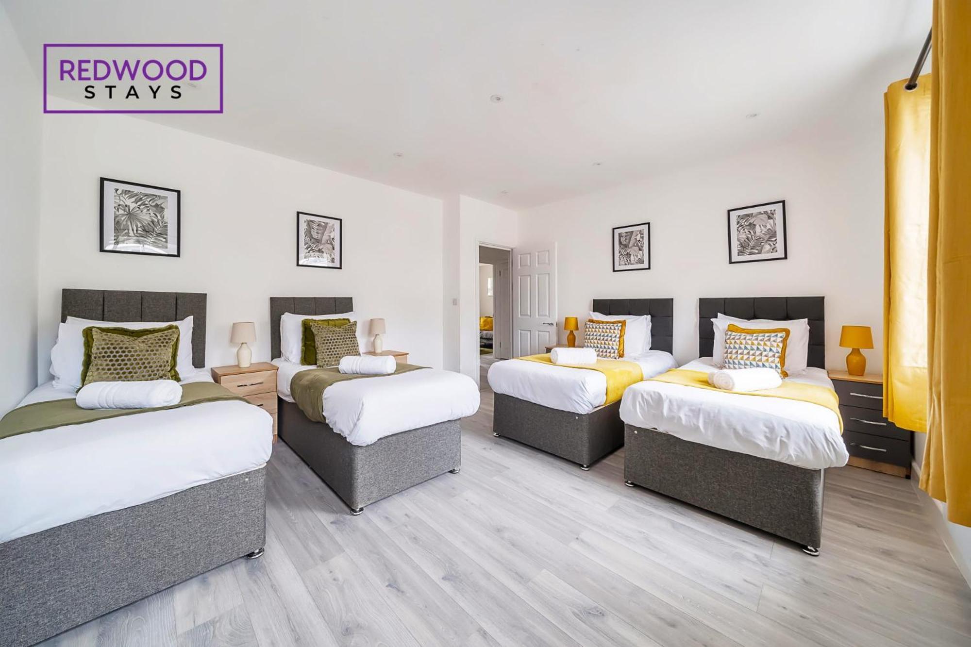 Brand New, 2 Bed 1 Bath, Modern Town Center Apartment, Free Wifi & Netflix By Redwood Stays Алдършот Екстериор снимка