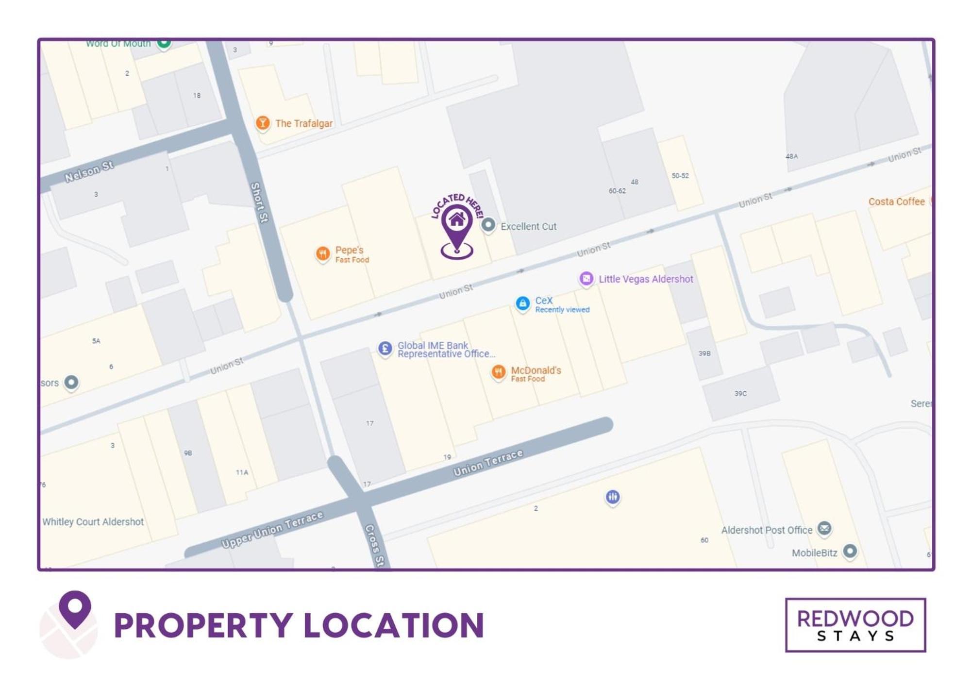 Brand New, 2 Bed 1 Bath, Modern Town Center Apartment, Free Wifi & Netflix By Redwood Stays Алдършот Екстериор снимка